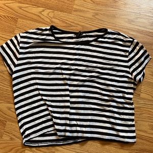 cropped forever 21 tee